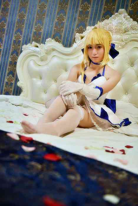 [国内Cosplay]ID0066 [CosPlay] 2015.09 No.166 saber 蓝百合 [10P77M]